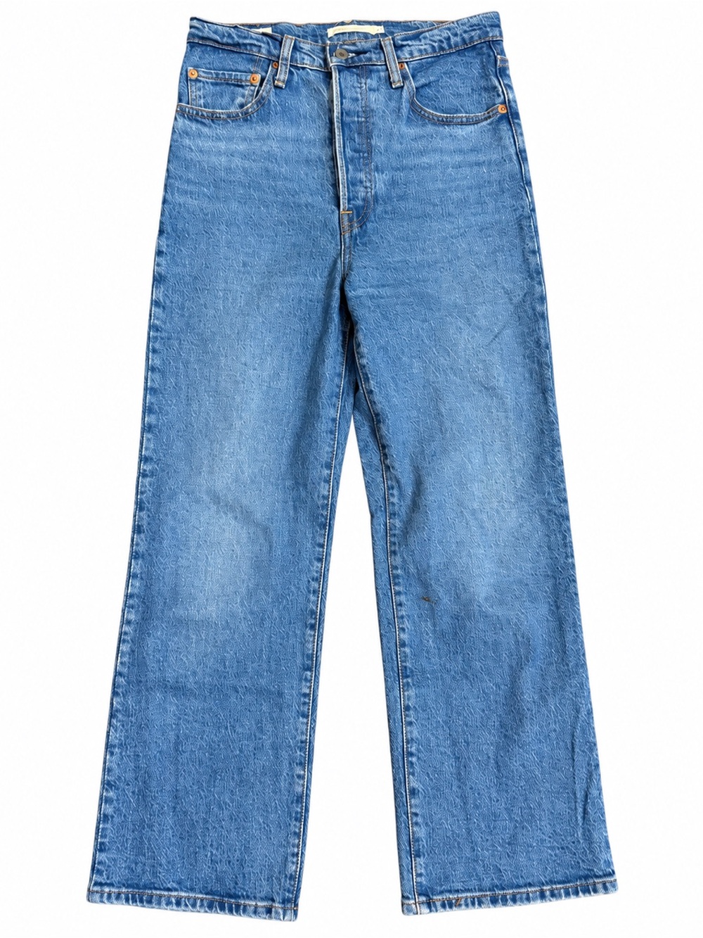 Levi’s Premium Ribcage Crop Bootcut Jeans Women’s Size 27 High Waist Blue